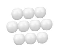SOIMISS 10pcs White Foam Apple Models Unfinished DIY Painting Materials for Crafts Party Decorations Floral Arrangements Realistic Fruit Props Safe for All Ages