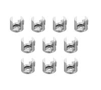 SOIMISS 10pcs Zinc Alloy Glass Clamp Brackets 8-10cm Thick Mirror Mount Clips Wall-Mounted Adjustable Holder for Bathroom Hardware Installation