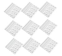 SOIMISS 10Sheets Self Adhesive Eye Rhinestones for Makeup Face Gems for Festivals Parties DIY Decor Enhance Your Look with Glamorous Crystals for Eyes and Nails