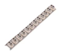 SOIMISS 12-key Conductive Silicone Replacement Key Contact Strip for Electronic Keyboard and Digital Piano, Resistant to Wear and Preventing Internal Component Damage, for Studio and Home