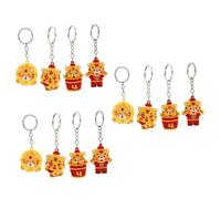 SOIMISS 12 Pcs Tiger Keychain New Year Bag Filler Purse Hanging Pendant Cell Phone Pendant Charm Panda Keychain Backpack Pendant Charms Bulk Zodiac Animal Keychain Epoxy
