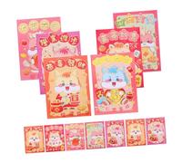 SOIMISS 120pcs Year Horse Red Envelopes for Lunar Year Festive Cartoon Horse Design Money Packets for Spring Festival Party Favor Paper Hong Bao with Prosperity Blessings