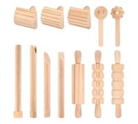 SOIMISS 12PCS Clay Tools, Wooden Clay Tools for Kids Modelling for Ceramics, DIY Art Crafts