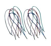 SOIMISS 12pcs Fixing Elastic Band Cover Wrap Band Book Wrap Journal Strap Spring for Travel Nylon Metal Creative Simple Design Versatile Convenient to Use Tourism Travel Accessory