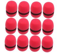 SOIMISS 12PCS Microphone Sponge Covers Noise-cancelling Mic Windscreens for Handheld Mics Fit Handle Sleeves for Interviews Singing Public Speaking Stage Use
