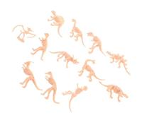 SOIMISS 12pcs Mini Plastic Dinosaur Skull and Skeleton Model Set for Boys and Girls Educational Science Toy, Realistic Prehistoric Dinosaur Bone Figures for Party Decorations and Learning