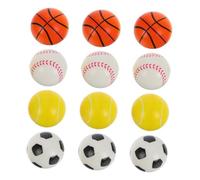 SOIMISS 12pcs Mini Sports Foam Balls Soft PU Squeeze Balls for Party Favors Including Basketball Soccer and Tennis Styles Lightweight and Portable for Relaxation and Fun