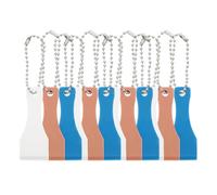 SOIMISS 12pcs Plastic Lottery Ticket Scratcher Tools Lightweight Easy to Use Sturdy Scraper for Pottery Tickets with Keychain Accessory for Daily Use Random Color