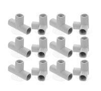 SOIMISS 12pcs Playpen Tee and Elbow Connectors with Suction Cups Plastic Pipe Fittings for Flexible Indoor Playground Fence Setup Easy to Assemble and Compatible Play Replacement Parts