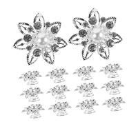 SOIMISS 12pcs Spiral Hair Clips Women Pearl Rhinestone Hairpin Small Pin for Hair