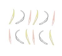 SOIMISS 12Pcs Wig Loop Needle Gold Silver Rose Gold Hair Extension Crochet Hooks for Dreadlocks and Braiding Durable Barber Accessories for Salon Home Use