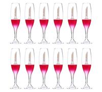 SOIMISS 12Pcs Wine Glass Shaped Lip Gloss Tubes, Refillable Lip Gloss Containers with Lids Funnel, for DIY Samples