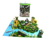 SOIMISS 130Pcs Military Soldier Model Set for Sand Table Play Premium Figures for Realistic Battle Simulation and Creative Army Scene Building