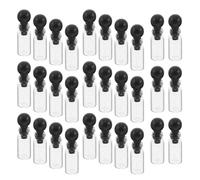 SOIMISS 150pcs Glass Perfume Sample Vials Leakproof Small Essential Oil Mini Bottles for Travel Scent Testing round Ball Stoppers