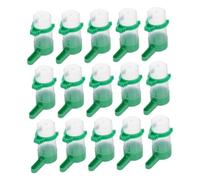 SOIMISS 15PCS Automatic Bird Water Dispenser Plastic Waterer for Parakeet Budgie Cockatiel Cage with Spill-resistant Design and Transparent Level Monitor