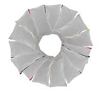 SOIMISS 15pcs Canvas Pencil Pouch Set Zipper, Heat Transfer Blank Bags for DIY Crafts, Makeup Brush and Travel Cosmetics Bag, Beige Color, Small Size 12x21cm, Portable Storage for Students and Girls