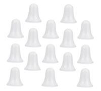 SOIMISS 15Pcs DIY Bell Shape Hanging Ornaments Christmas Tree Decorations 9cm Solid Foam Bells White Xmas Pendants Unfinished Holiday Hanging Tags for Xmas Decor
