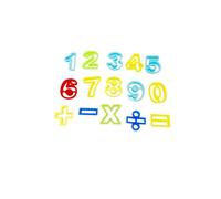 SOIMISS 15pcs DIY Number and Symbol Dough Tools Set with Extruder, Plasticine Mould Kit for Educational Crafting, Indoor and Outdoor Creative Play