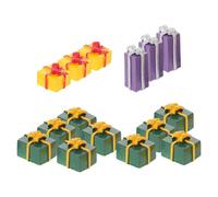 SOIMISS 15pcs DIY Ornaments Trinkets Art Crafts Making Accessories Plastic Classic Christmas Pattern Beautiful Color Luster Strong Festival Atmosphere for DIY Phone Decoration Assorted style