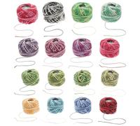 SOIMISS 16-Colors Cotton Embroidery Thread Set for Cross Stitch - Soft Handcraft Thread for DIY Sewing and Needlework - Eco-Friendly Mixed Color Floss for Hand Embroidery Random Color