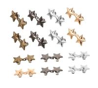 SOIMISS 16 Pairs Star Waist Tighteners Adjustable No Sew Pants Clips for Jeans Skirts Dresses Detachable Waistband Resizers for Loose Trousers Stylish Button Pins for Easy Waist Adjustment
