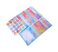 SOIMISS 160 Pcs Envelope Stationery Set Writing Paper Letter Set with Delicate Patterns Small Size Crisp Printing Paper Material Includes Envelopes and Stickers for School Bag and Handbag