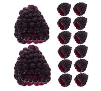 SOIMISS 16Pcs Artificial Raspberry Model Faux Fruit Decor Realistic Photo Prop for Home Kitchen Bar Event Decoration Safe Reusable Nature Inspired Raspberry Adornment
