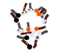 SOIMISS 16pcs Halloween Cat Spring Plush Ball Kitten Interactive Teething Chew for Indoor Cats Portable Spiral Springs for Boredom Relief and Hunting Instinct Stimulation