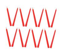 SOIMISS 18pcs Red Miniature Dollhouse Candles for Mini House Decor, Tiny Simulated Wax Tapered Candle Accessories for Dollhouse Scenery and Craft Use