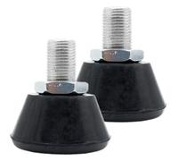 SOIMISS 1Pair Adjustable Roller Skate Toe Stoppers Rubber Brakes for Indoor Outdoor Use Skating Brake Tool with Bolt Replacement Toe Stops for Smooth Stopping