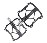 SOIMISS 1Pair Aluminum Alloy Mountain Bike Pedal with Bearing Durable Black Replacement Part for Reliable Performance Non Slip Design for Enhanced Grip Suitable for Various Bike Models