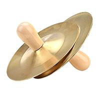 SOIMISS 1Pair Small Hand Cymbals Portable Metal Finger Cymbals for Durable Percussion Instrument for Performance Easy to Hold for Dancing and Play