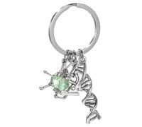 SOIMISS 1pc Backpack Keychain Microscope and Molecule Charm Unique Biology Chemistry Themed Keyring for Students and Teachers Science Accessory