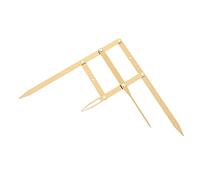 SOIMISS 1Pc Golden Ratio Eyebrow Ruler Stainless Steel Measuring Tool for Precise Brow Positioning Durable Sliding Caliper for Makeup Artists and Beginners