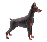 SOIMISS 1pc Realistic Doberman Model Figurine Cute Brown Dog Statue for Home Office Car Cabinet Decoration Superb Detail Adds Fun to Decor for Dog Lovers