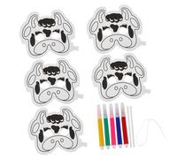 SOIMISS 1Set DIY Graffiti Balloon Masks Unpainted Animal Masks for Creative Blank Masquerade Masks Safe and Materials Fun Art Project for Imagination and Roleplay