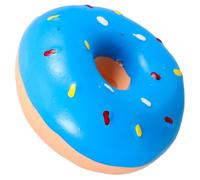 SOIMISS 2 Pack Interactive Plaything Squeaky Dog Sturdy Latex Chew 2.55x2.55x1.38in Realistic Donut Shape for Small Dogs and Puppies