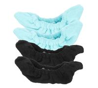 SOIMISS 2 Pairs Microfiber Skate Boot Covers for Adults Ice Skate Blade Protectors with Concrete Walk Bottom Lightweight Soft Soakers