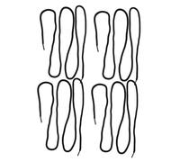 SOIMISS 2 Pairs Rope Shoelaces for Boots and Dress Shoes Heavy Duty Round Laces for Sneakers Work and Walking Boots Black Anti-wear Replacement for Sports and Daily Use