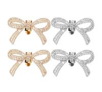 SOIMISS 2 Pairs Shoe Decorations Bling Shoe Charms Elegant Rhinestone Alloy Mix and Match Sparkling Rhinestones for High Heels Sandals Special Occasion 2.36x1.57x0.39in