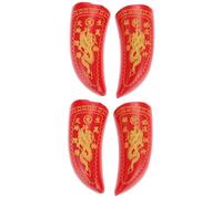 SOIMISS 2 Pairs Taoist Wooden Divination Cups Elegant Feng Shui Tools Compact Design Meticulously Crafted Spiritual Supplies for Rituals Decor