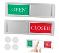SOIMISS 2 Pcs Acrylic Dishwasher Magnets Open Close Privacy Signs Sliding Indicators for Washing Machines Durable Synthetic Resin Construction Oil Resistant Easy to Clean