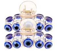 SOIMISS 2 Pcs Blue Evil Eye Hair Claw Clips for Women Large 8cm Five-eye Jaw Clips for Thick Hair for Styling