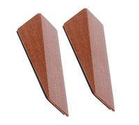 SOIMISS 2 Pcs Heavy Duty Wooden Door Stopper Wedge No Drill Antislip Stability Creative Triangular Design for Home Safety and Protection of Pets