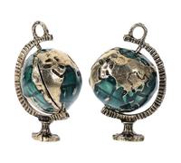 SOIMISS 2 Pcs Miniature Globe Dollhouse Decoration Set Simulation Globe Ornament for Dollhouse Accessories for Learning and Home Display
