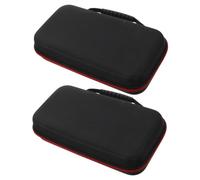 SOIMISS 2 pcs Portable Handheld Microphone Storage Bag EVA Case Lightweight Shockproof Mic Carrying Case for Travel with Zipper Closure Dustproof Protective Wireless Mic Organizer