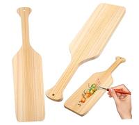 SOIMISS 2 Pcs Solid Pine Greek Fraternity Paddles for DIY Crafts Painting Hand Sanded Smooth Surface Lightweight Wooden Paddles with Hanging for Home Decoration and Gift Making