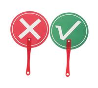 SOIMISS 2 Pcs True False Classroom Voting Paddles Plastic Student Feedback Interaction Paddles Portable Lightweight for Teachers School Events