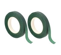 SOIMISS 2 Rolls Green Floral Tape for DIY Flower Arrangements Non Sticky Stem Wrapping Tape Strong Texture for Stable Bouquet Making for Florist Arts and Artificial Flowers