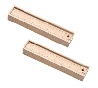 SOIMISS 2 Set Wooden Drawer-Style Pencil Boxes Compact Storage Case for Stationery Portable Pen and Marker Organizer with Large Capacity for School and Daily Use